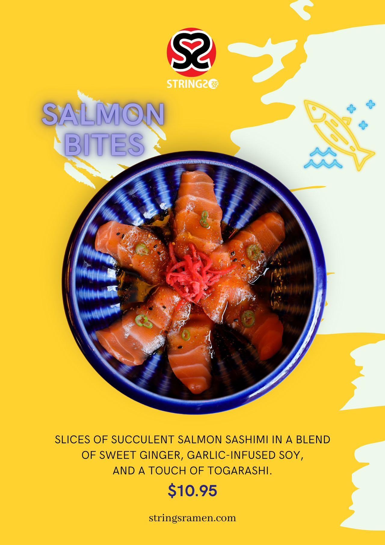 Salmon Bite (sashimi apptizer)
