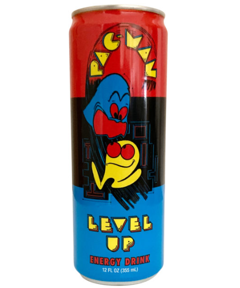 Pac Man Level Up Energy Drink
