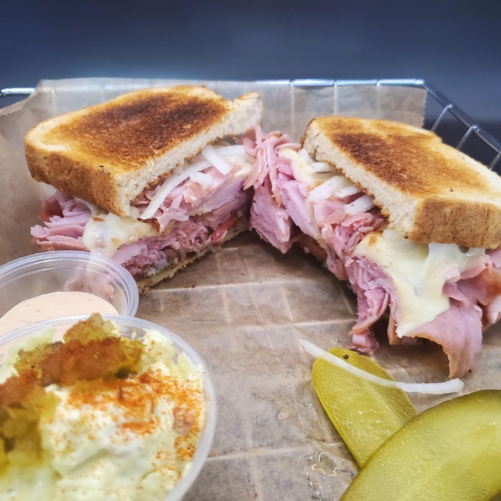 The Boar's Head Ham Reuben on Rye