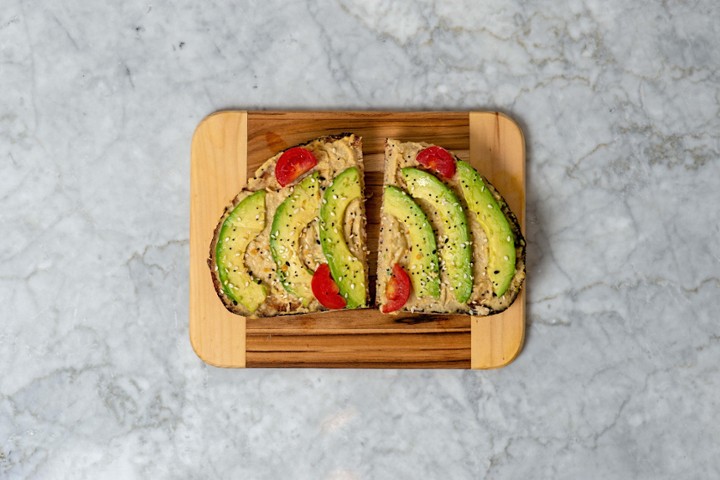 Loaded Hummus Avocado Toast