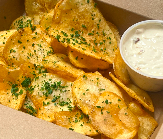 Homemade Potato Chips & Dip