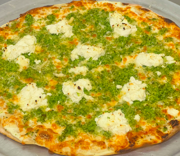 White Broccoli Garlic Bar Pie