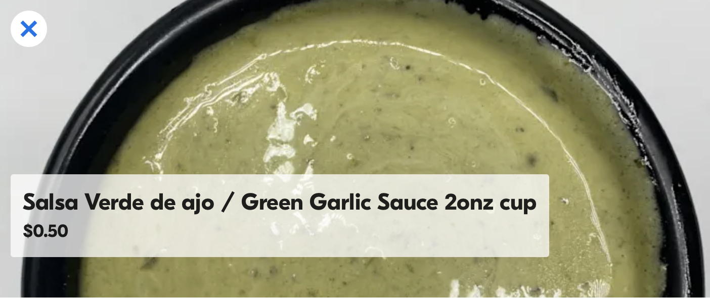 Salsa Verde / Green Garlic Sauce