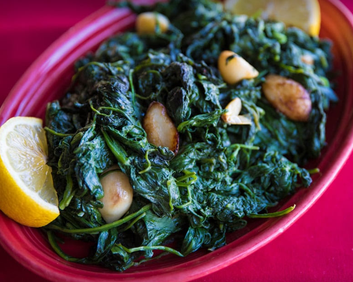 Side - Sautéed Spinach with Garlic