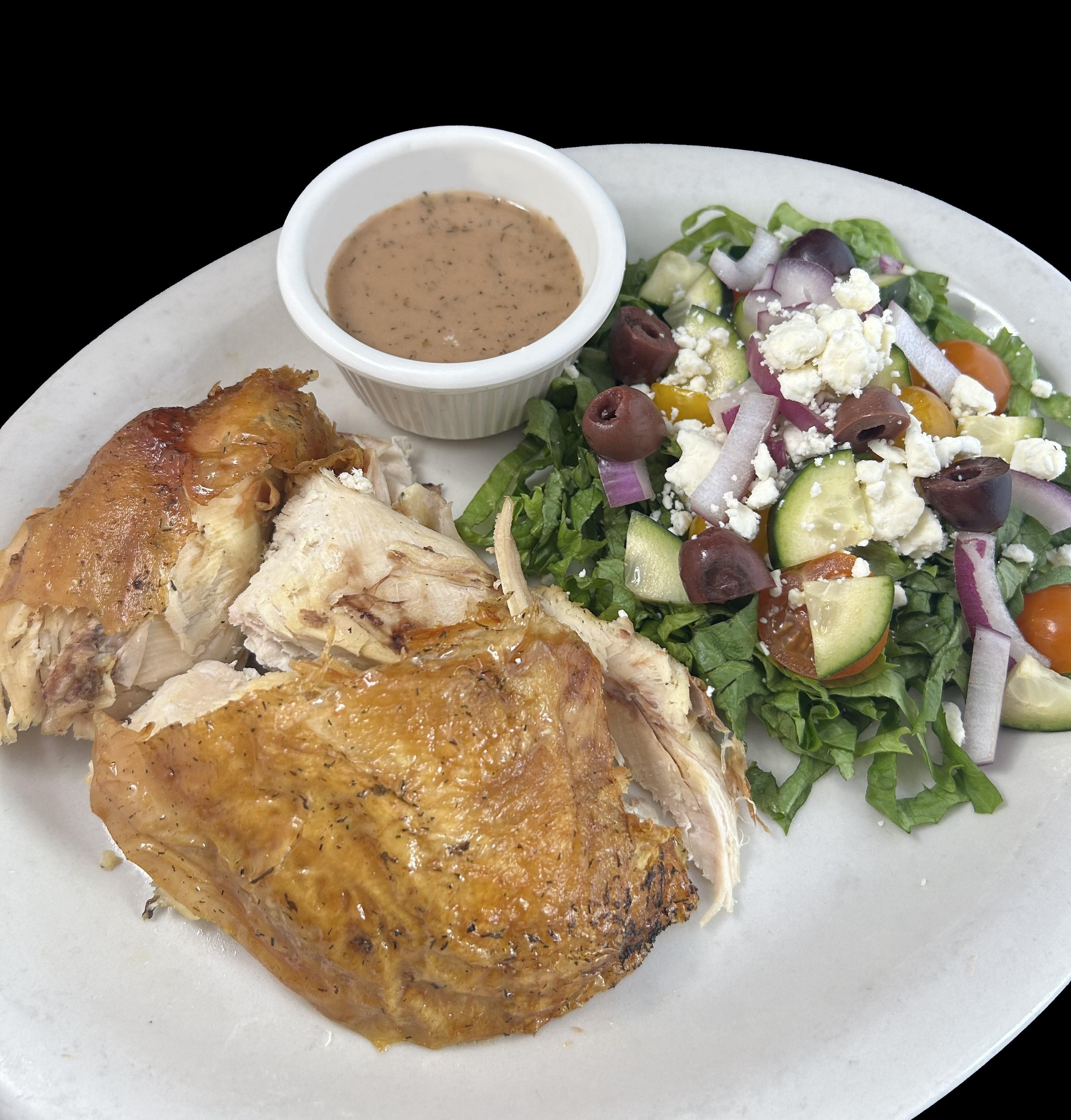 Rotisserie Chicken & Greek Salad