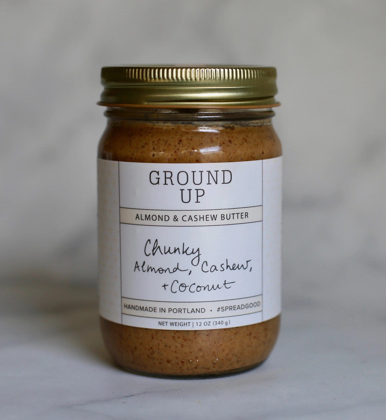 Ground Up Chunky Almond, Cashew + Coconut Butter