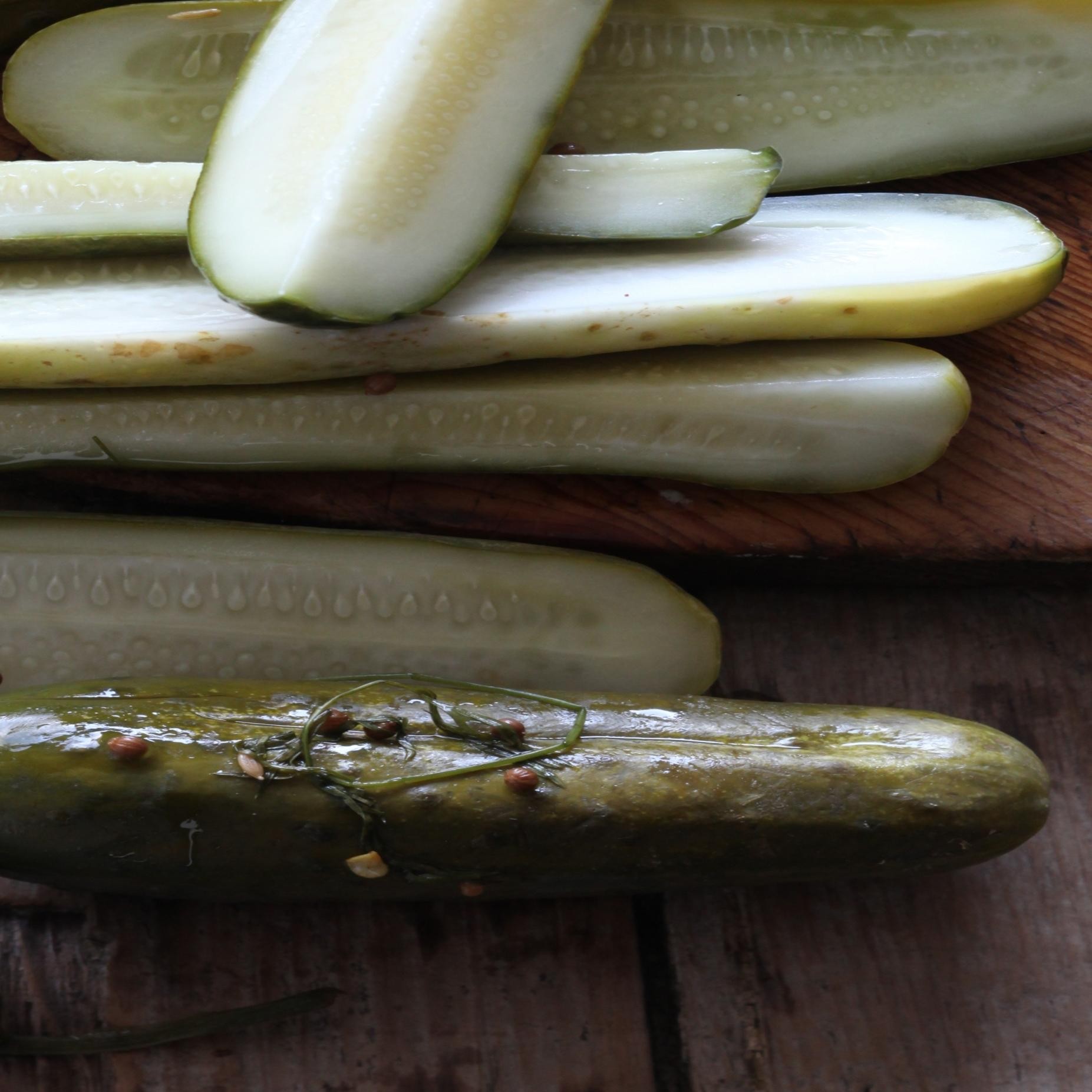 sour pickles, quart