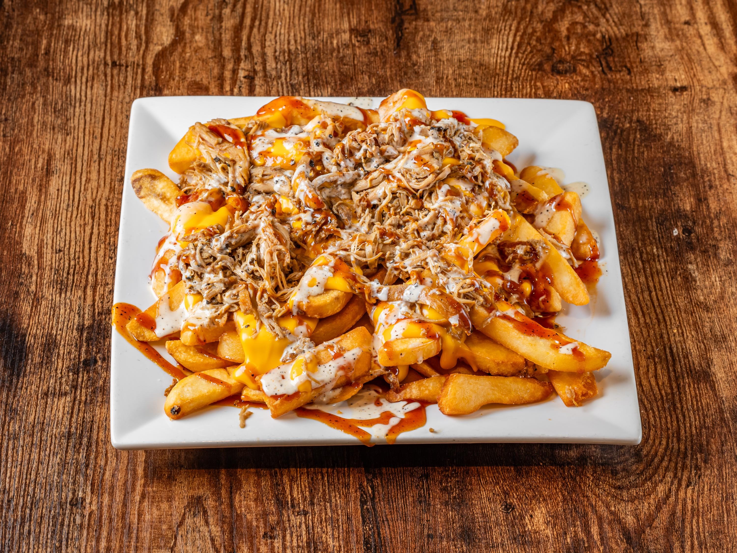 Pulled Chicken Loaded Fries