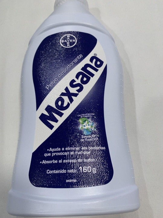 Mexsana Talcum Anti-Fungal and Anti-Smell Powder 160g Polvo Desodorante New 2/25