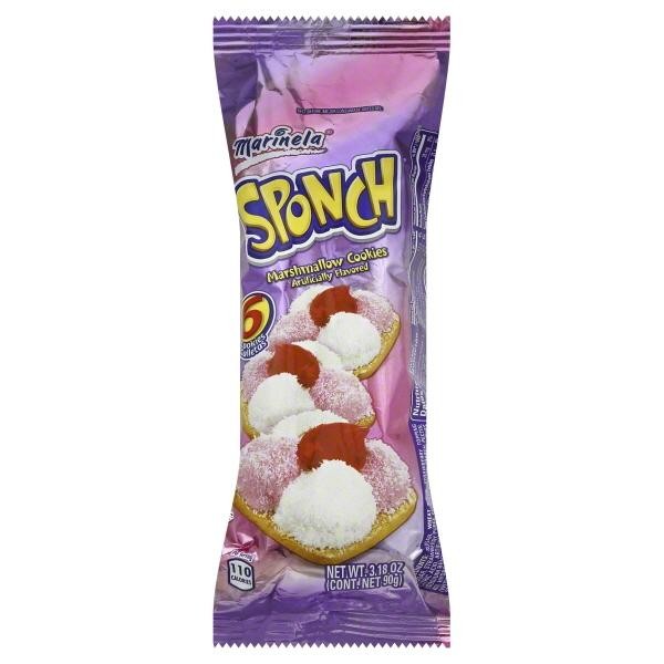 Sponch Coconut & Strawberry Marshmellow Cookies
