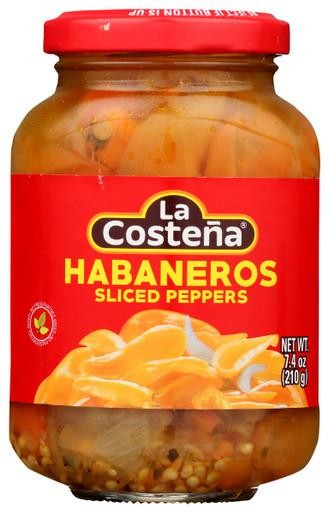 Sliced Habanero Chili Peppers