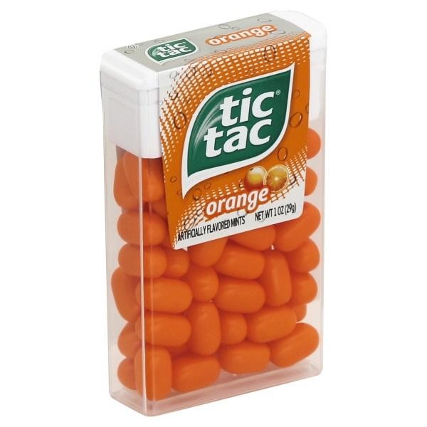 Tic Tac Fresh Breath Mints  Orange  Bulk Hard Candy Mints  Perfect Valentine S Day Gift  1 Oz Singles