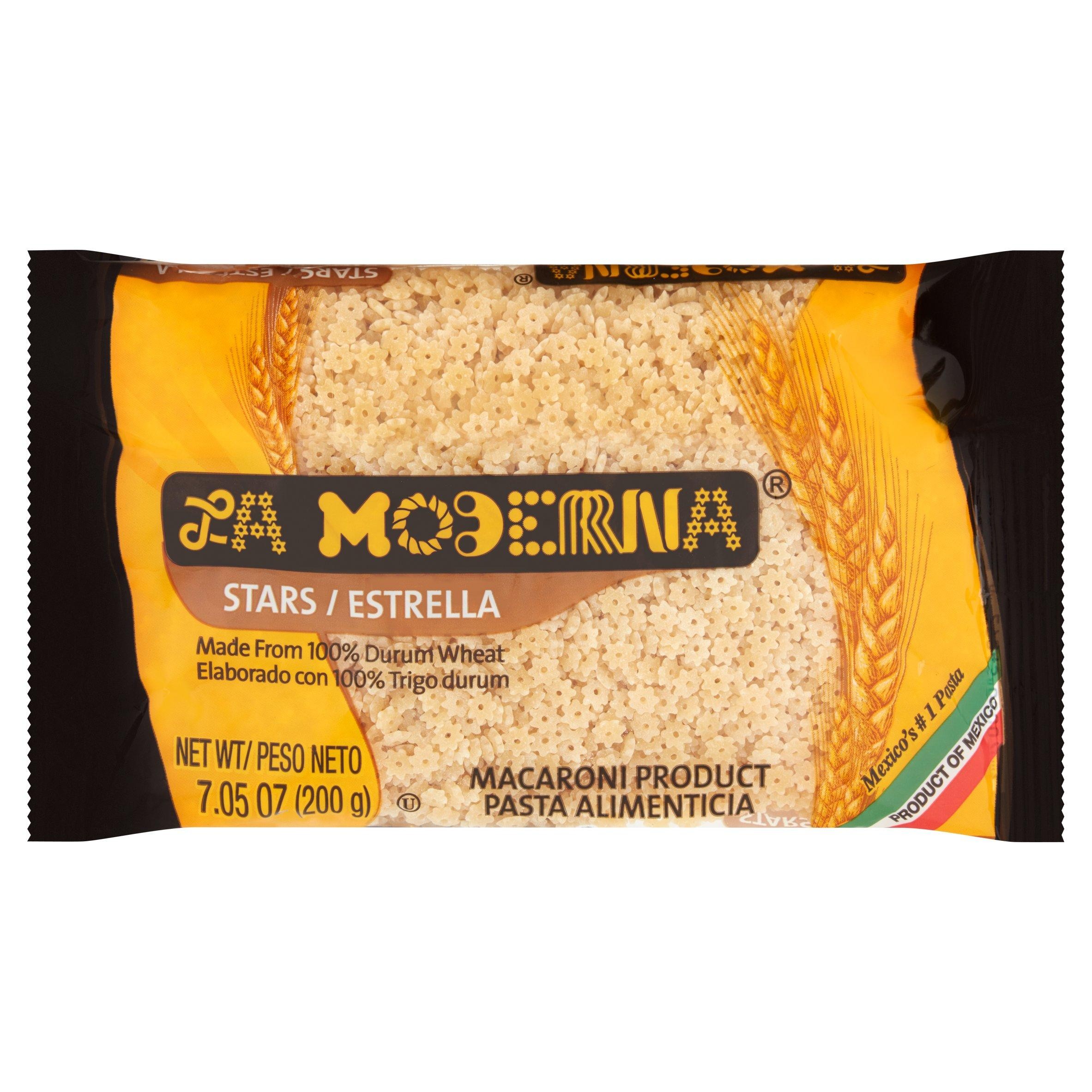 La Moderna Star Pasta Has Been of Preference for Many Generations  Made from 100% Durum Wheat with a 7 Oz Convenient Size. to Cook This Delicious Past