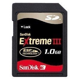 SanDisk 1 GB Extreme III SD Card (SDSDX3-1024) Bulk Package