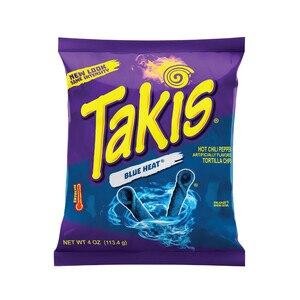 Takis Blue Heat Hot Chili Pepper Rolled Tortilla Chips, 4 Oz
