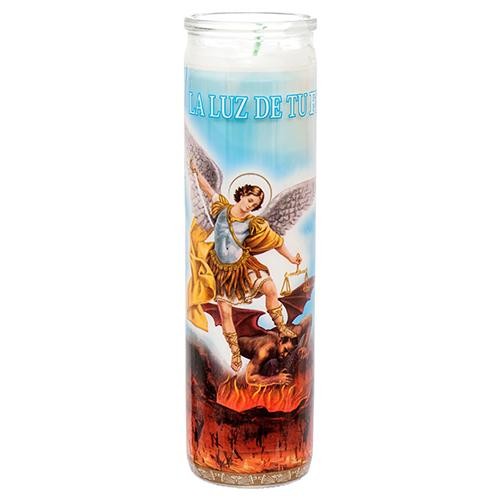 New 373149  Veladora Religious Candle San Miguel Arcangel (12-Pack) Fashion Accessories Cheap Wholesale Discount Bulk Candles Fashion Accessories Bell