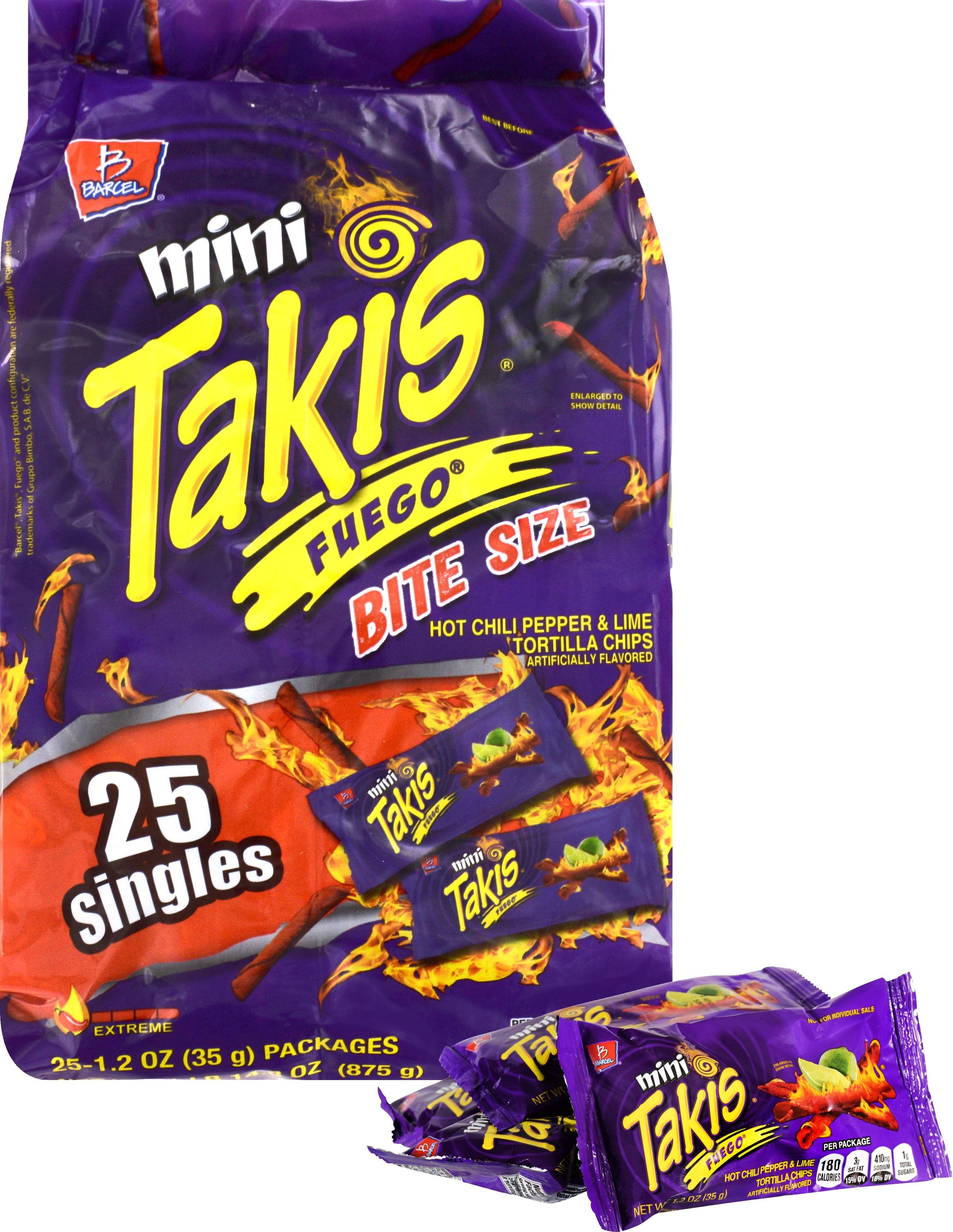 Takis Rolled Mini Fuego Tortilla Chips - 30.75oz/25ct