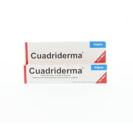 Cuadriderma Cream First Aid Antibiotic Ointment for Wound Care Protection for Minor Cuts  Scrapes  and Burns; 1 Oz