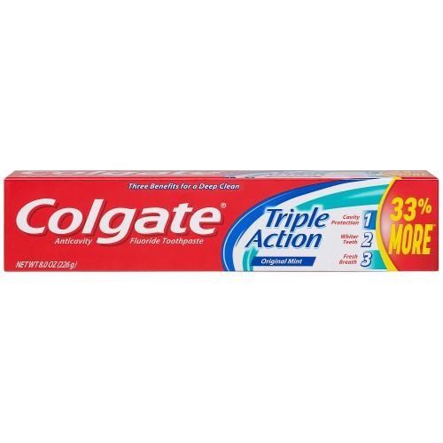 Colgate Triple Action Toothpaste  Original  8 Oz