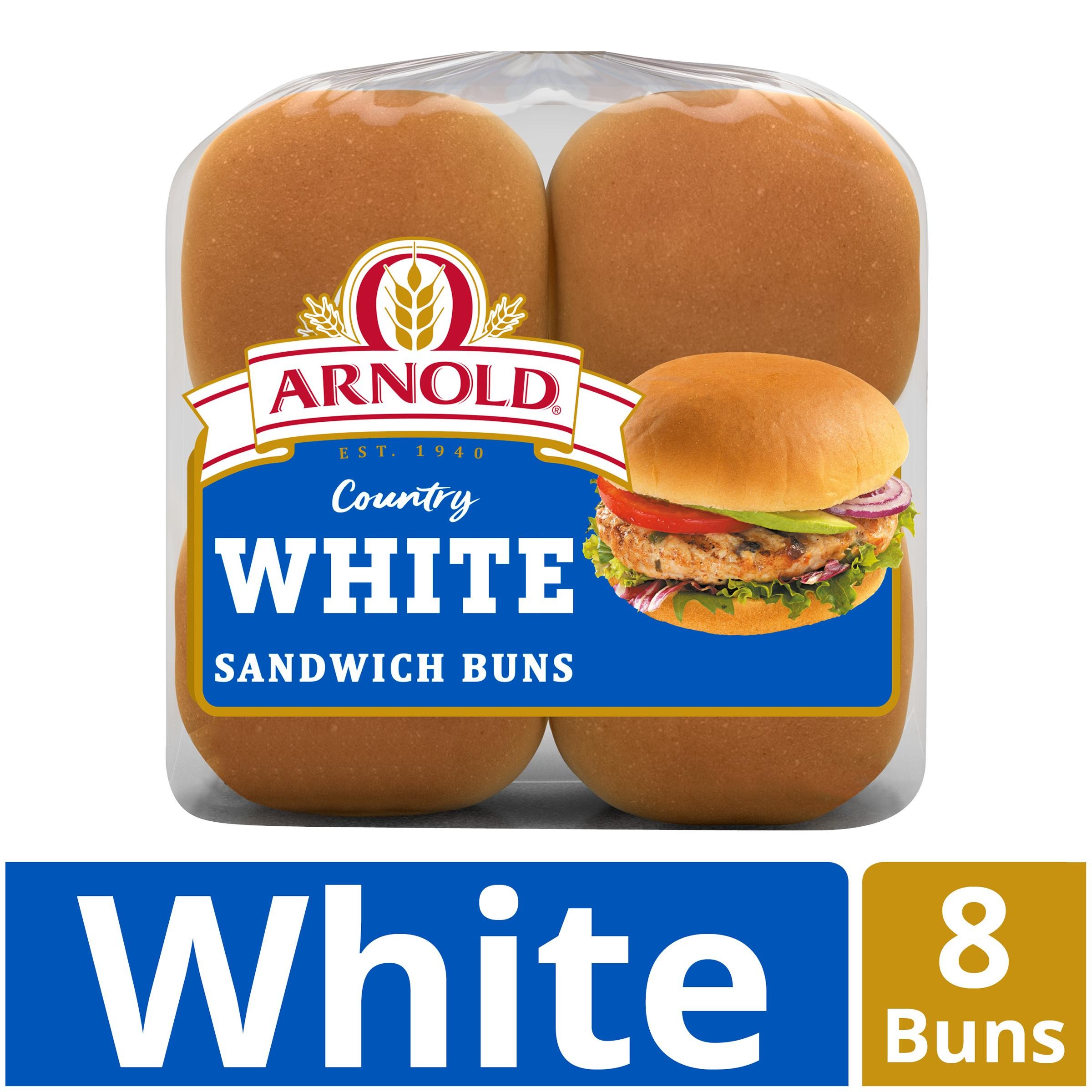 White Sandwich Buns, White