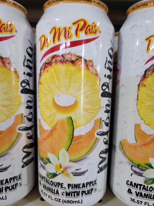 De Mi Pais Cantaloupe Pineapple Juice Can 490 Ml