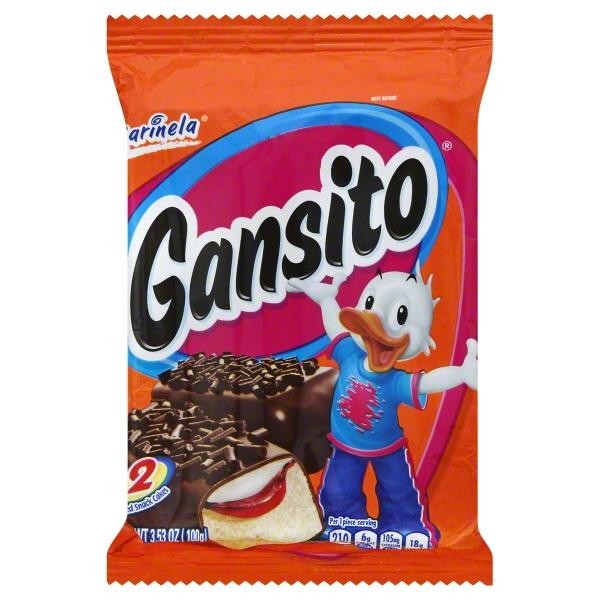 Gansito Strawberry & Creme Filled Chocolate Covered Cakes 2ct
