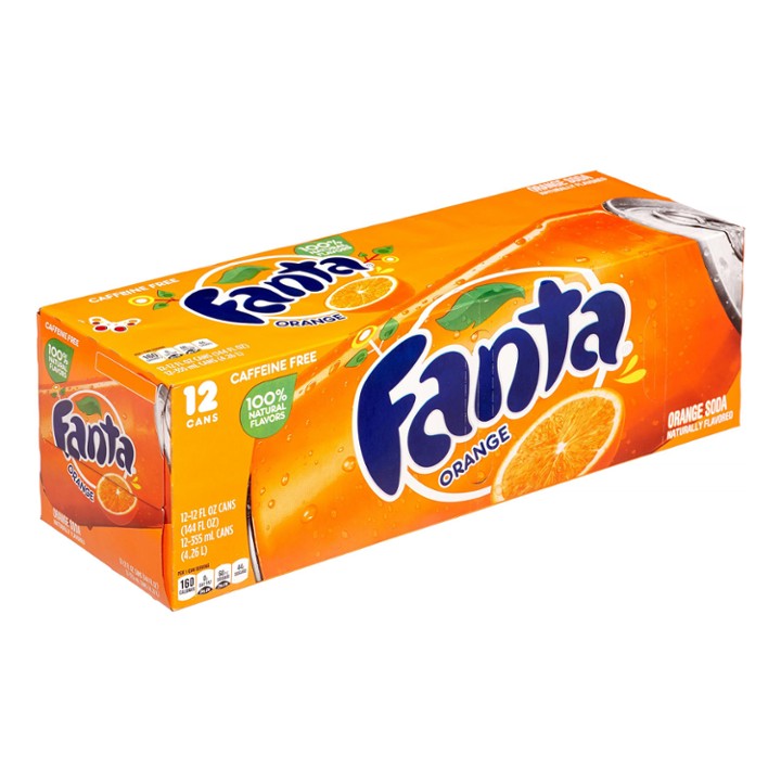 Fanta Soda Orange - 12.0 Oz X 12 Pack