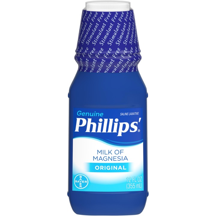 Phillips Milk of Magnesia Liquid Magnesium Laxative  Original 12 Oz