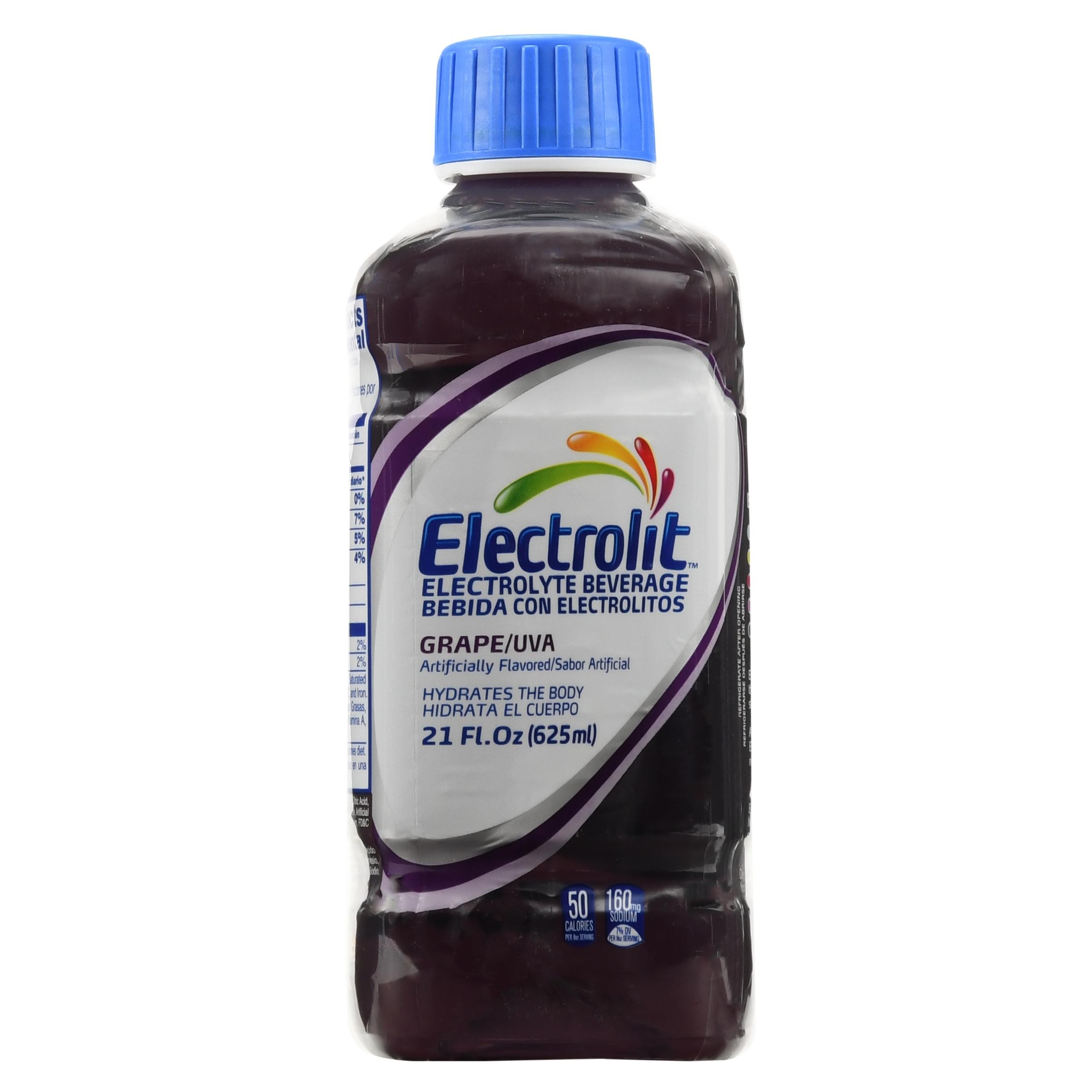 Electrolit Grape Hydration Drink with Electrolytes  21 Fl Oz