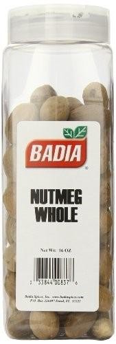 Badia Baking Nutmeg Whole  16 Oz