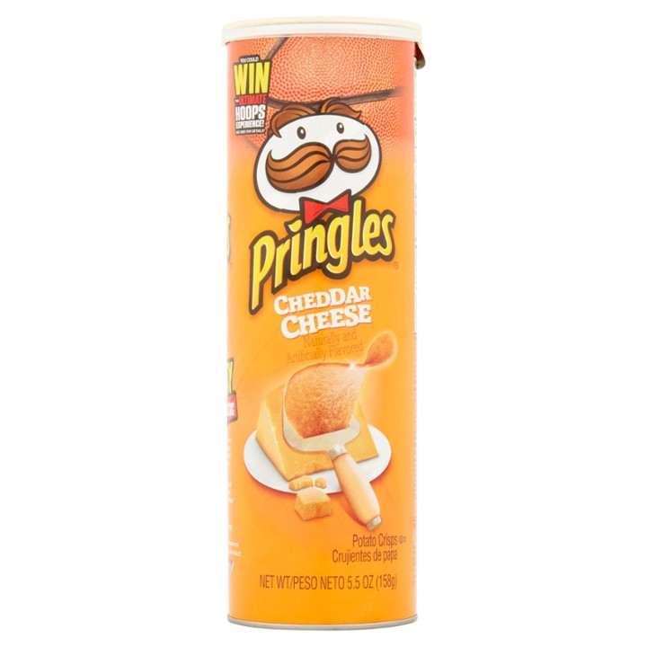 Pringles Potato Crisps Chips  Cheddar Cheese  5.5 Oz  Can