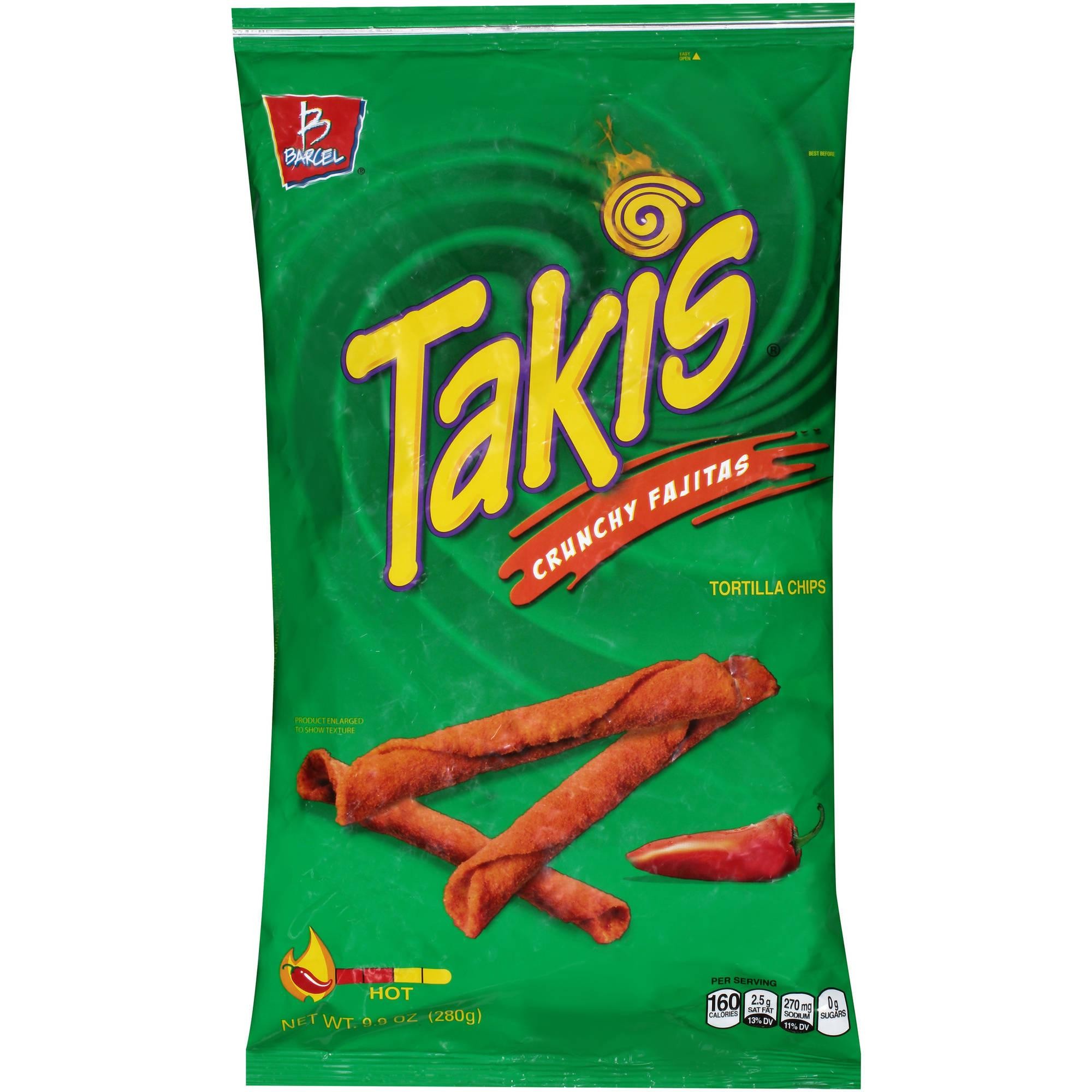 Takis Crunchy Fajitas 9.9 Oz Sharing Size Bag  Fajita Rolled Tortilla Chips
