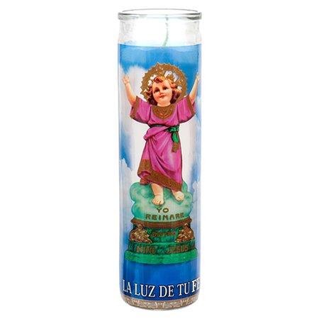 Veladora Religious Candle Divina Nino Jesus Wholesale, (12 - Pack)