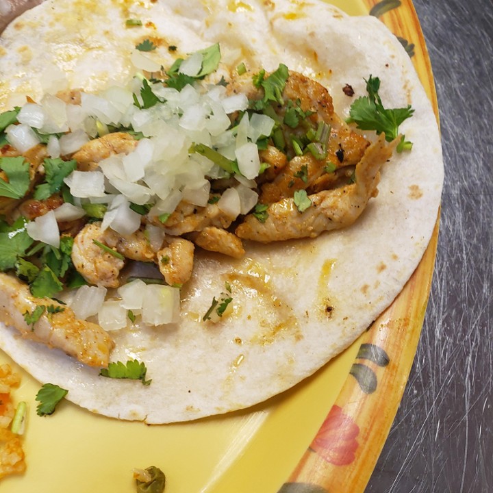 Grilled Chicken - Pollo Asado Taco