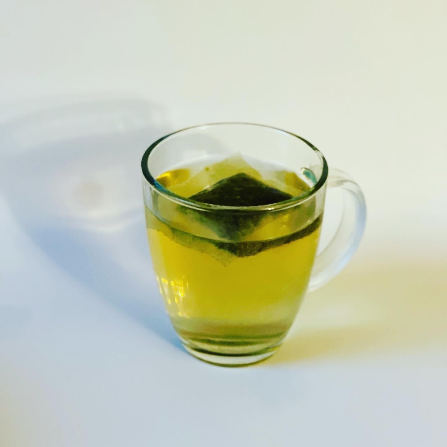 CBD green tea latte