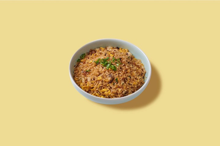Fried Rice with Mustard Green Shoots and Minced Pork 芽菜臊子炒饭