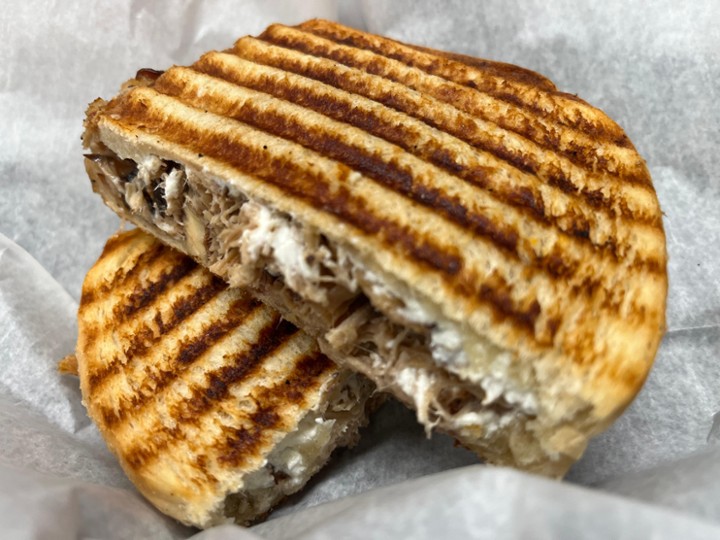Goat Cheese and Pulled Pork Panini