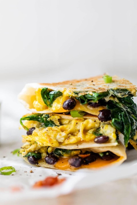 Tofu Breakfast Quesadilla (V)
