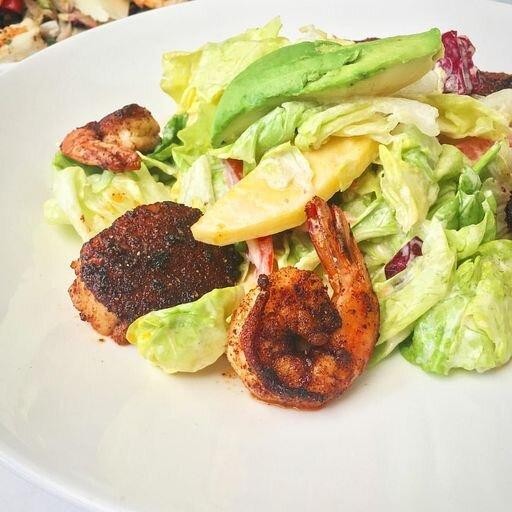 Blackened Shrimp & Scallop Salad