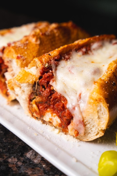 Eggplant parmesan sandwich