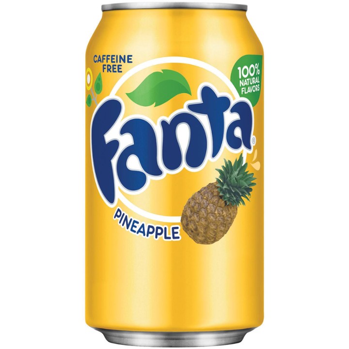 Fanta Pineapple Soda 12 Oz. Can