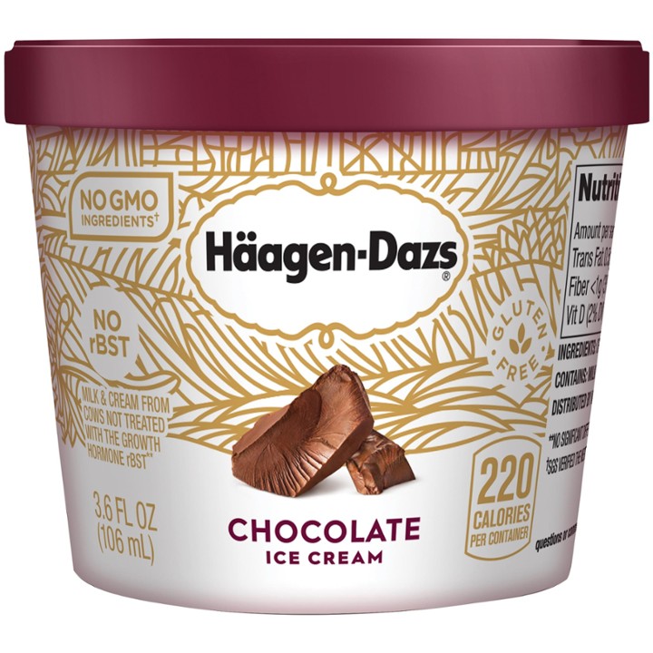 Haagen-Dazs Ice Cream Chocolate - 4.0 Oz