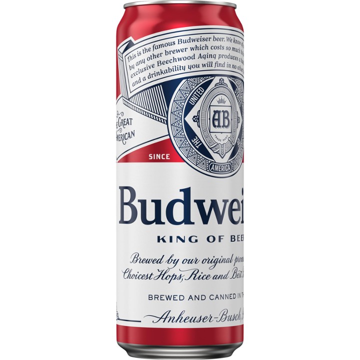 Budweiser Beer Black Crown, 25 Ox Can - 1.0 Ea