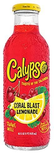 Calypso Lemonades | Made with Real Fruit and Natural Flavors | Coral Blast Lemonade, 16 Fl Oz
