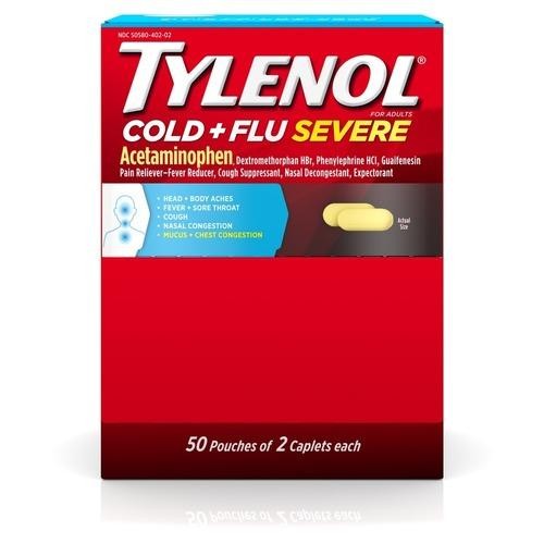 Tylenol cold + flu severe  Acetaminophen
