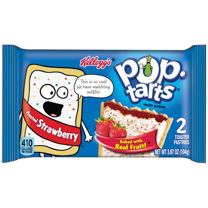 Pop-Tarts Frosted Strawberry Toaster Pastries  2 Count  3.3 Oz