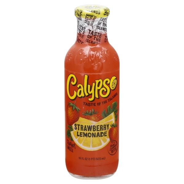 Calypso Lemonade, Strawberry 16 fl oz