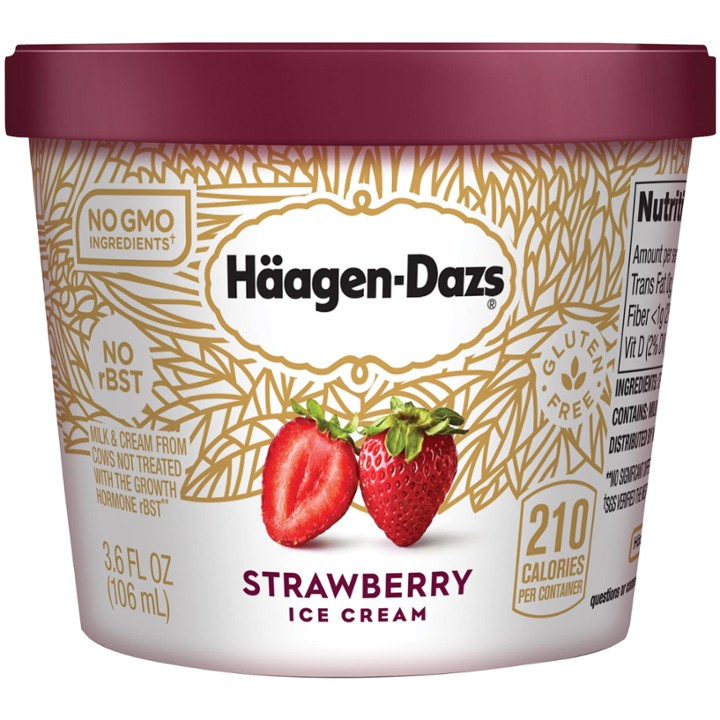 Haagen-Dazs Strawberry Ice Cream Strawberry - 3.6 Oz