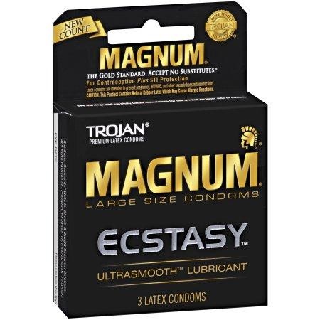 Trojan Magnum Ecstasy Condoms - 3 Pack