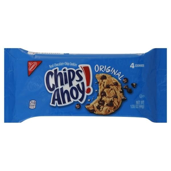 Nabisco 9700824 1.55 Oz Chips Ahoy Chocolate Chip Cookies; Black - Pack of 12 (290836)